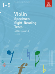 ABRSM Violin Specimen Sight Reading Tests Grades 1 5 From 2012 Sheet Music