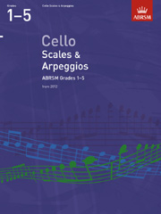 ABRSM Cello Scales And Arpeggios Grades 1 5 From 2012 Sheet Music