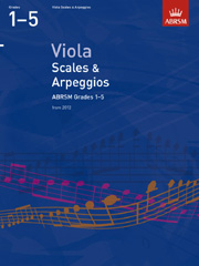 ABRSM Viola Scales And Arpeggios Grades 1 5 From 2012 Sheet Music