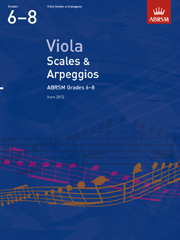 ABRSM Viola Scales And Arpeggios Grades 6 8 From 2012 Sheet Music