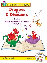 Start With A Story - Dragons And Dinosaurs. MLC Book, CD
