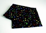 Gents Multi Coloured Music Notes Handkerchief Blue