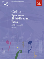 ABRSM: Cello Specimen Sight-Reading Tests - Grades 1-5 (From 2012). Sheet Music