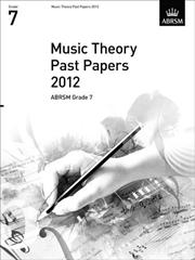 ABRSM Theory Of Music Exams 2012 Test Paper Grade 7 Sheet Music