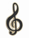 Mini Pin Treble Clef Brooch Badge