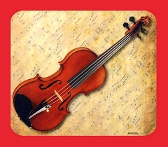 High Quality Violin Design Mouse Mat