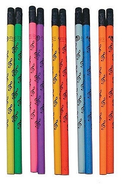 Treble Clef Colour Changing Mood Pencils 10 Pack