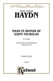 Mass in Honor of Saint Nicholas, in G Major (Joseph Haydn) - Choral Score for SATB