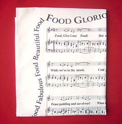 Music Gifts Co Tea Towel Food Glorious Food