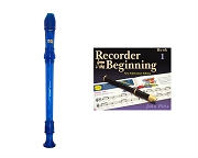 School Descant/Soprano Blue Recorder and Beginning Tutor Book 1