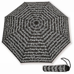 Sheet Music Notes Vienna World Mini Compact Black Umbrella