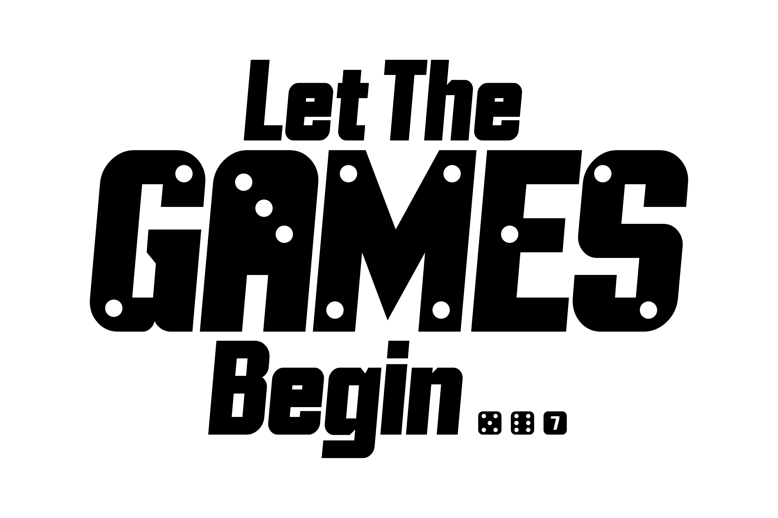 Let the the game begin. Lettering Stock Vector